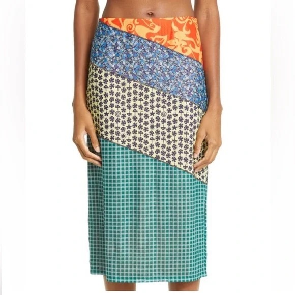 Miaou Dresses & Skirts - SOLD NOT FOR SALE Miaou Moni Midi Skirt Paloma Elsesser Collab Printed Rare